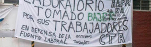 Bajer, laboratorio tomado