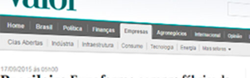 Pharmabiz en el diario Valor Económico