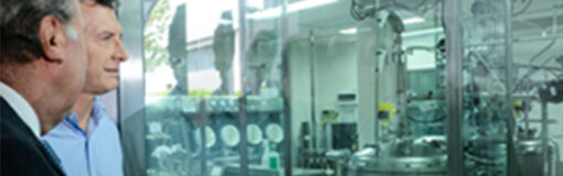 Macri visitó a Eriochem, Farma