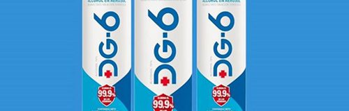 DG-6 sale como alcohol en aerosol