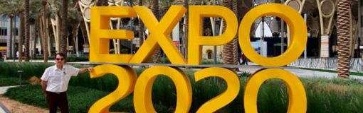 Algabo con el foco en Asia, expo