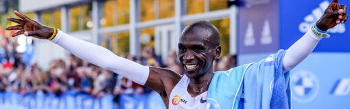 Kipchoge corre con sensor de Abbott