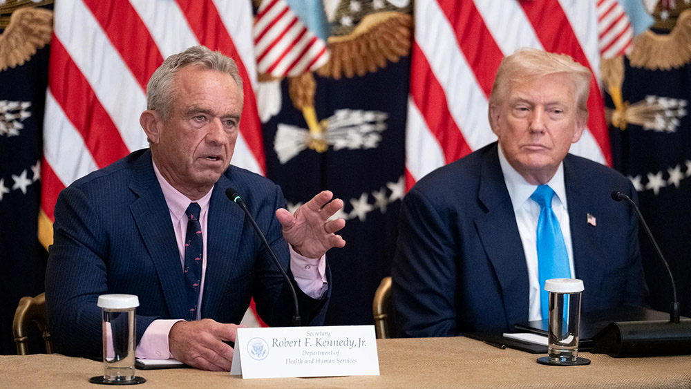 Donald Trump y Robert F. Kennedy Jr. en un evento sobre tecnología en la salud en julio